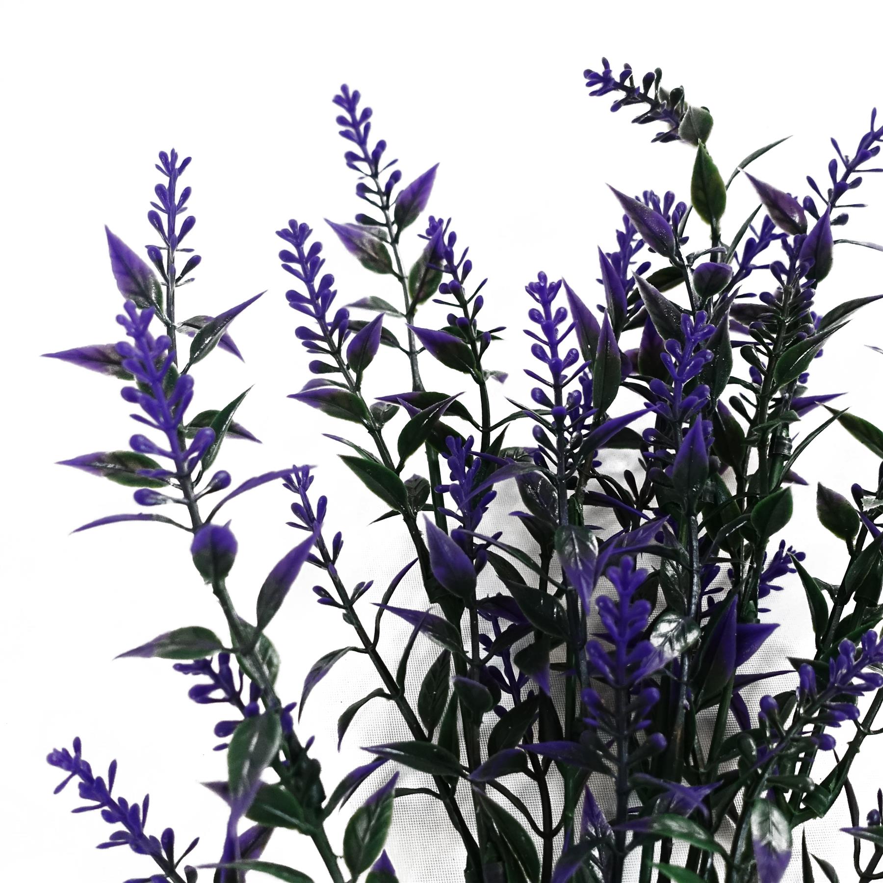 34cm Artificial Purple Heather Stem Plant – image 5