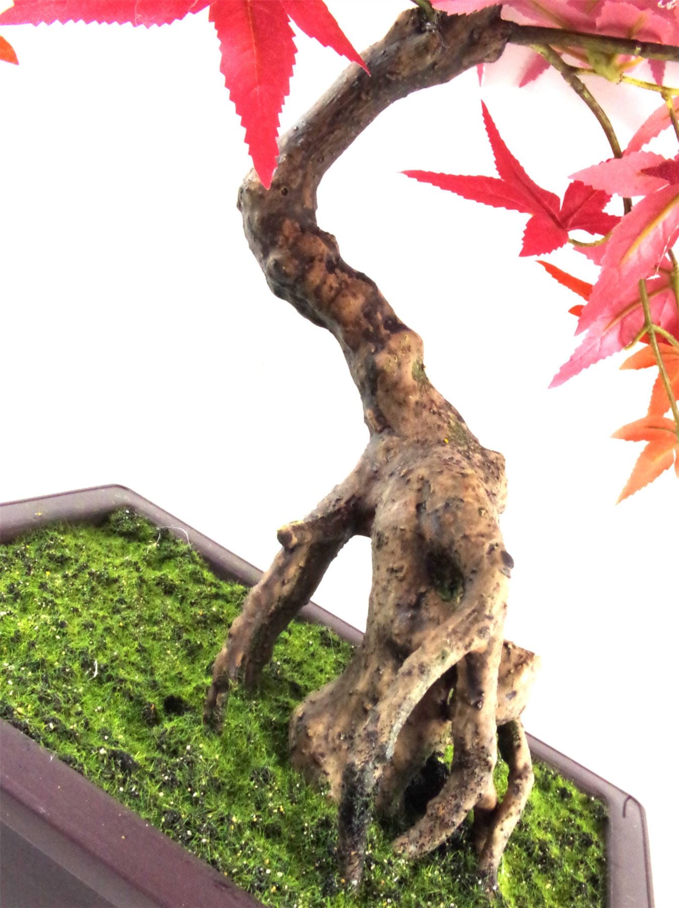 Artificial Red Maple Bonsai Tree 50cm – image 4