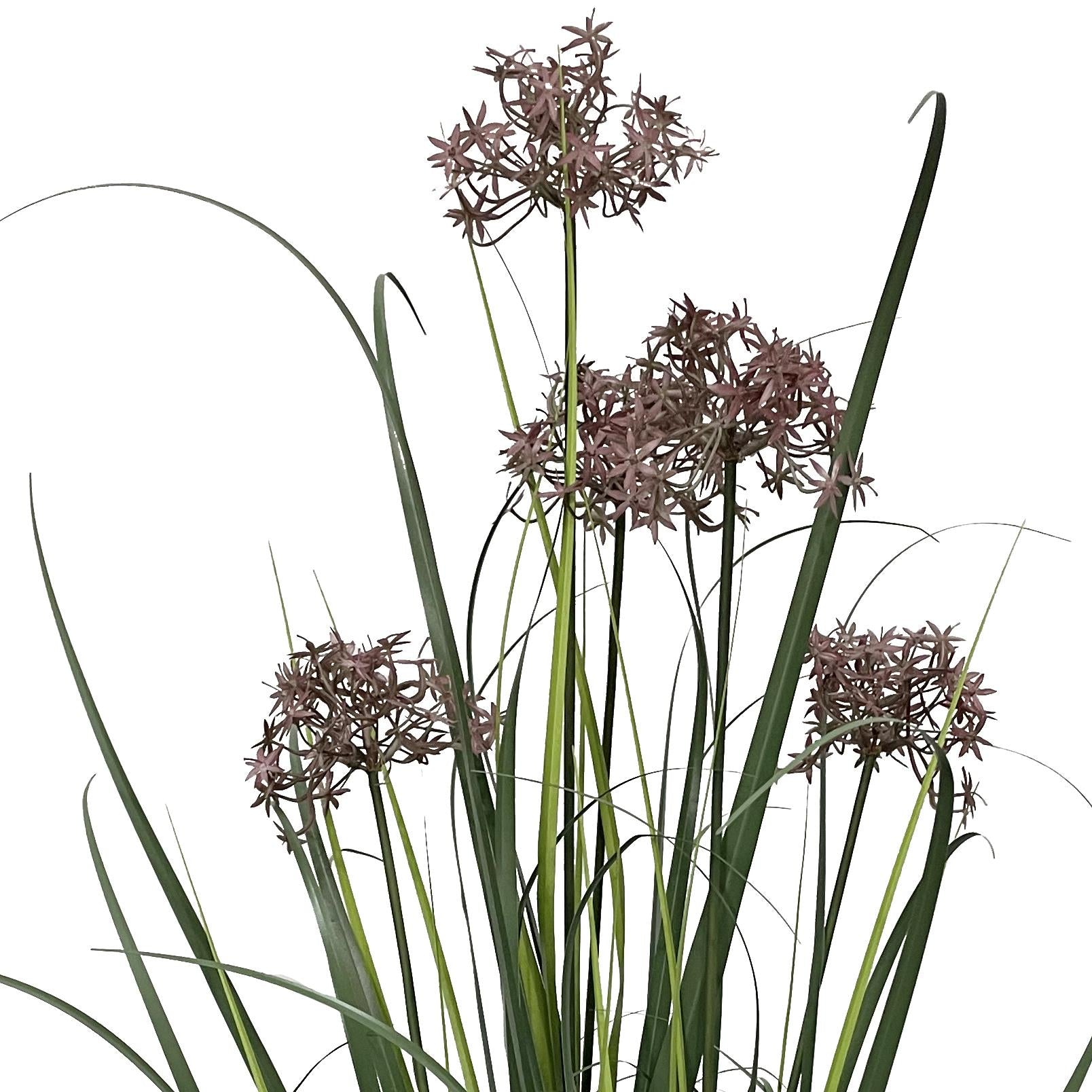 95cm Artificial Grass Plant Potted with Flower Detail – image 3