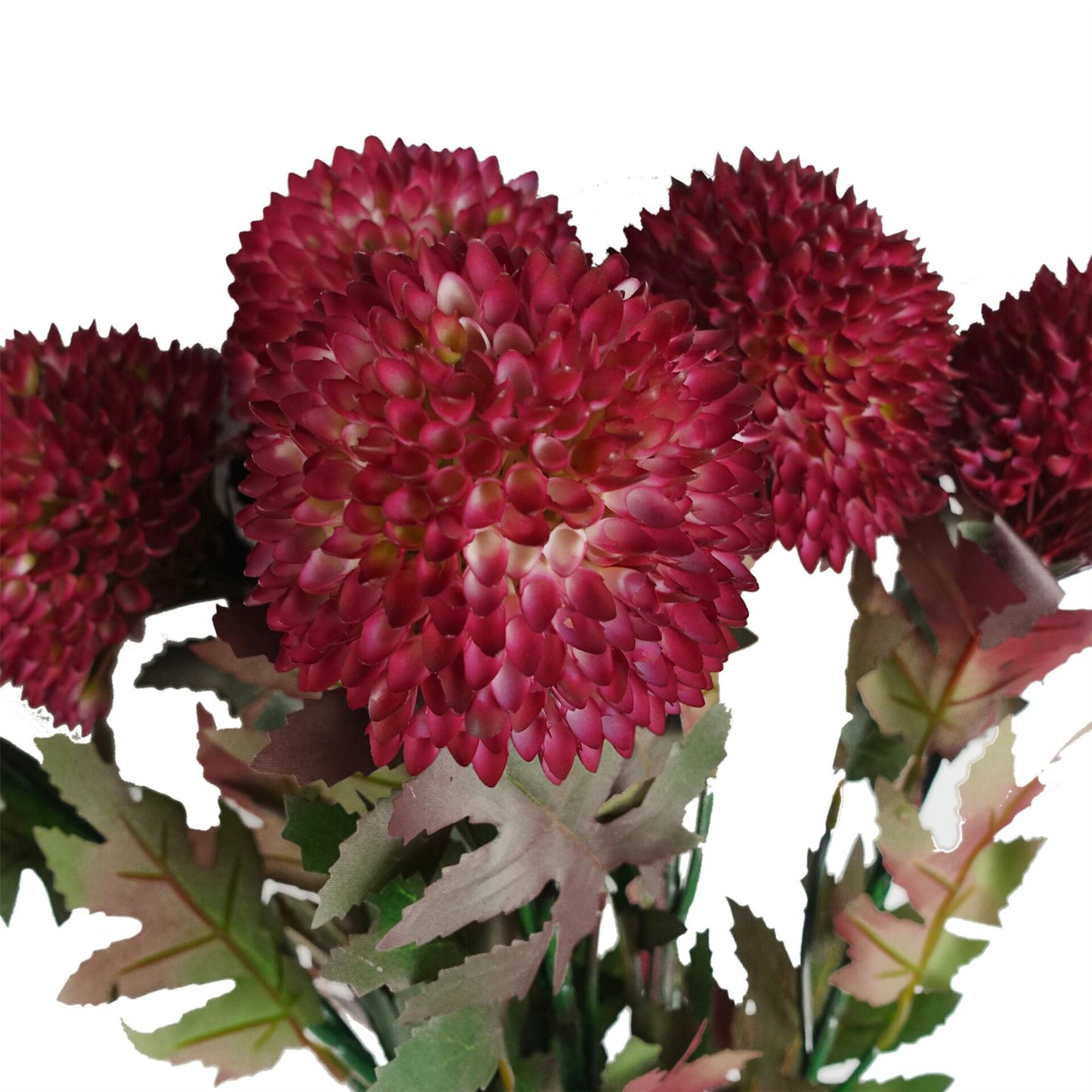 70cm Large Ball Dahlia Artificial Flower Stem Pink – image 5