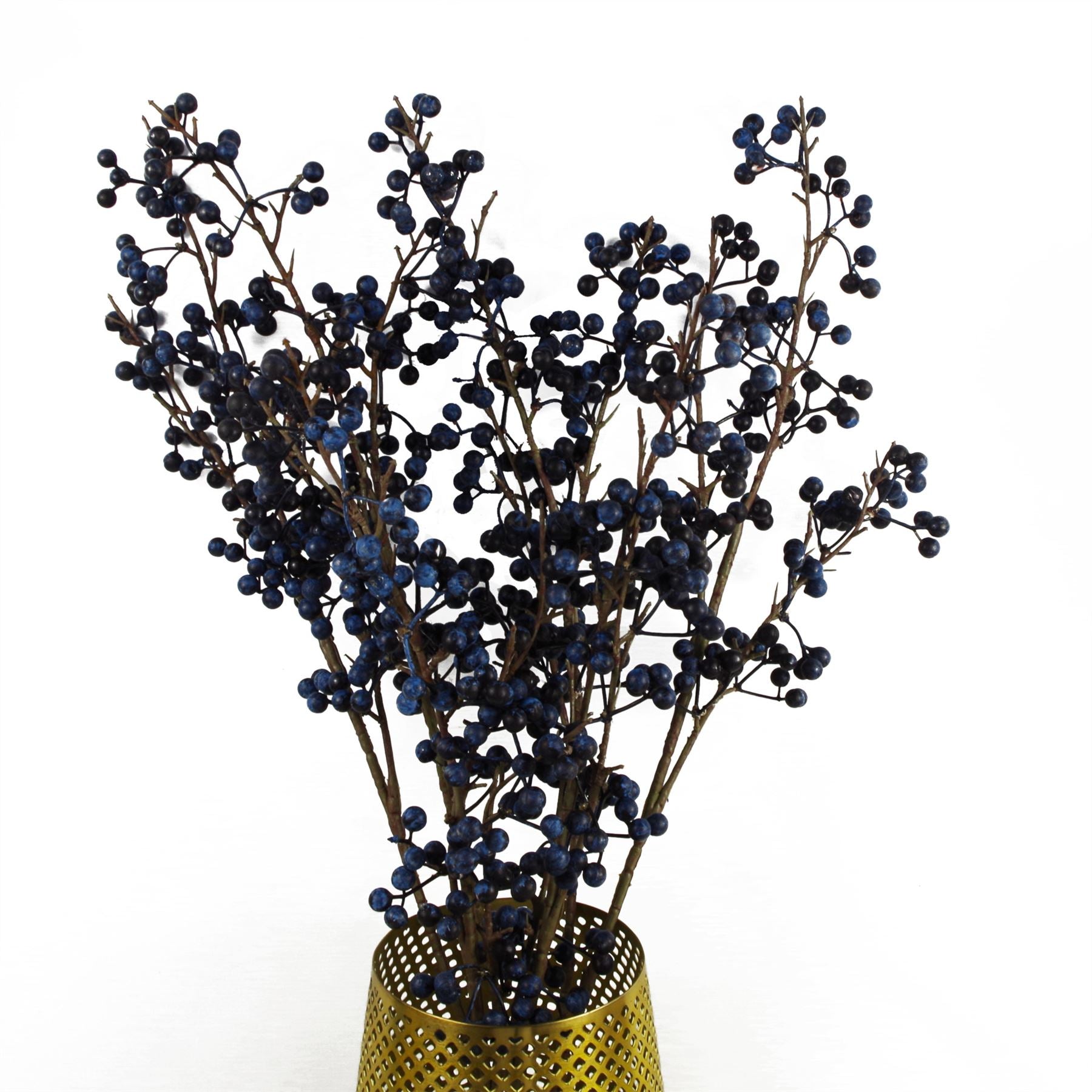 Artificial 70cm Blue Christmas Berry Spray – image 5