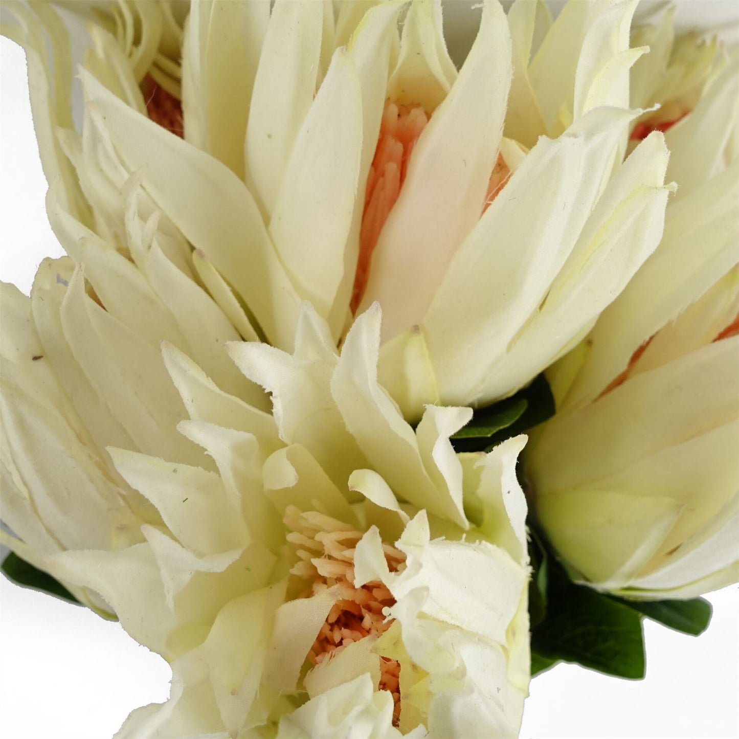 65cm Artificial Protea Sugarbush Flower Stem White – image 3