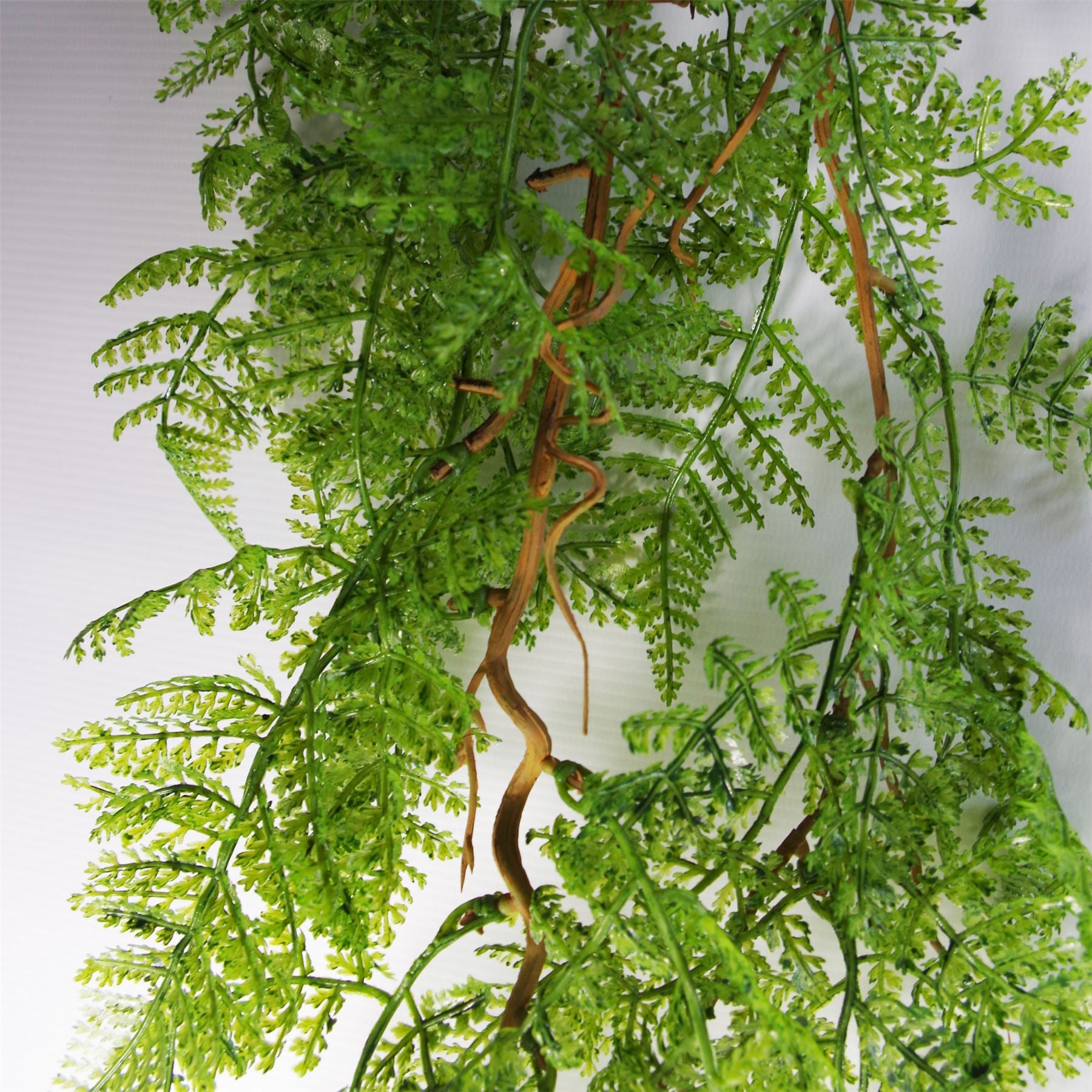 100cm Artificial Hanging Maidenhair Fern Plant Dark Green – image 3
