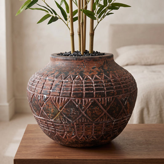 x 30cm Large Aztec Vase Planter 23cm