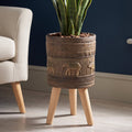 40cm x 21.5cm Zandi Elephant Composite Large Planter