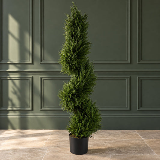 120cm Spiral Cypress Tree Artificial Topiary