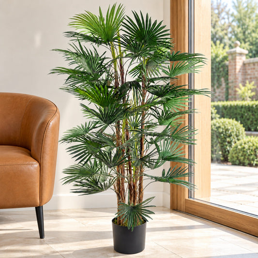 Artificial 120cm Fan Palm Tree