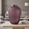 30cm Mulberry Purple Bubble Glass Vase