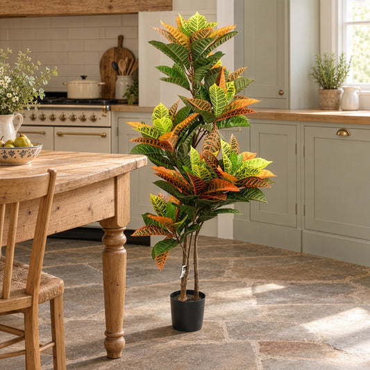 140cm Artificial Codiaeum Tree