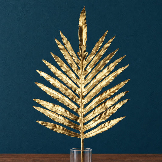 95cm Artificial Gold Palm Leaf