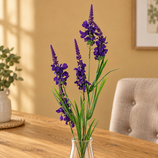 80cm Artificial Purple Larkspur Artifical Stem