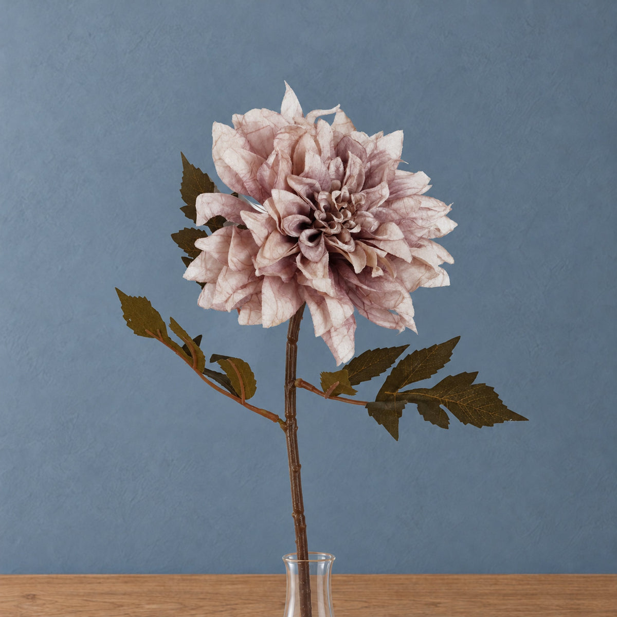 55cm Artificial Dahlia Flower Stem Dusty Pink