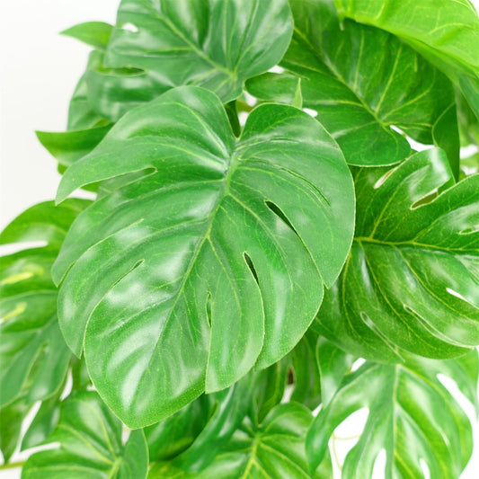 30cm Artificial Green Potted Monstera Trailing Plant – image 2