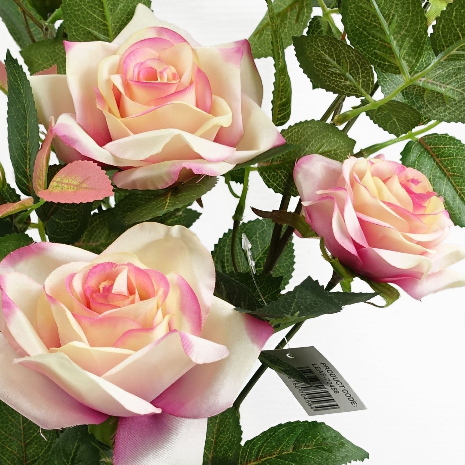 50cm Artificial Pink Rose Plant – image 4