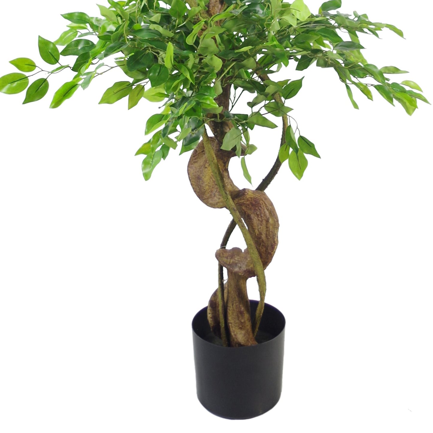 150cm Twisted Trunk Artificial Japanese Fruticosa Ficus Tree Planter – image 2
