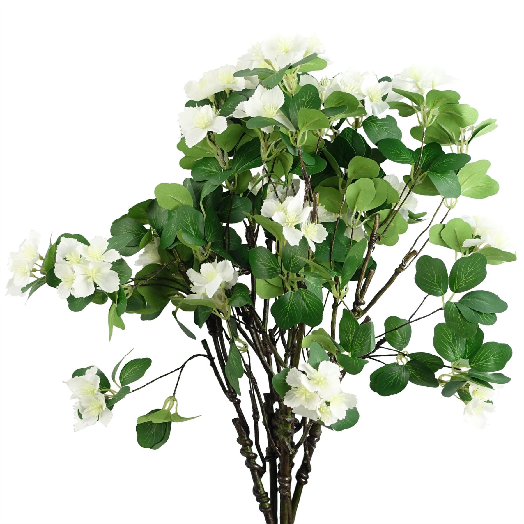 60cm Artificial Flower Foliage Spray White – image 5