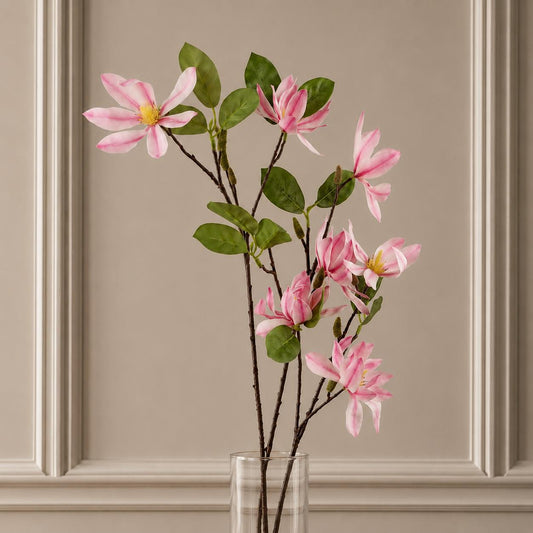 100cm Pink Magnolia Floral Spray Artificial