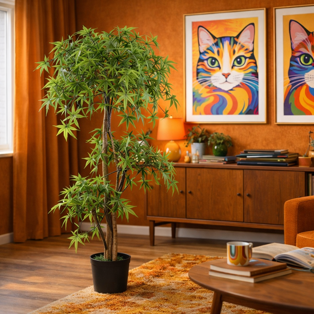 150cm Artificial Japanese Maple Tree Green – image 3