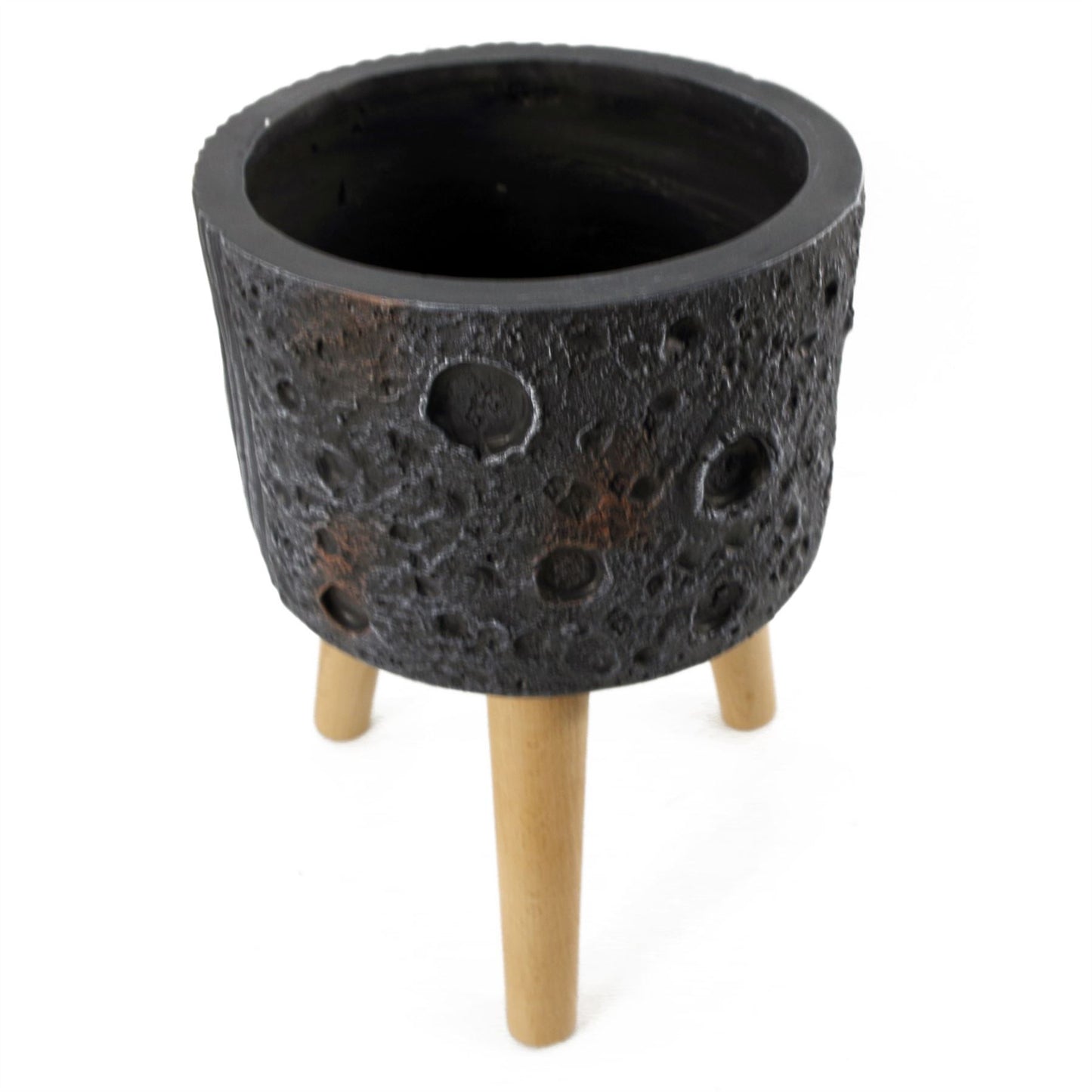 x 24cm Large Lunar Black Planter 35cm – image 4