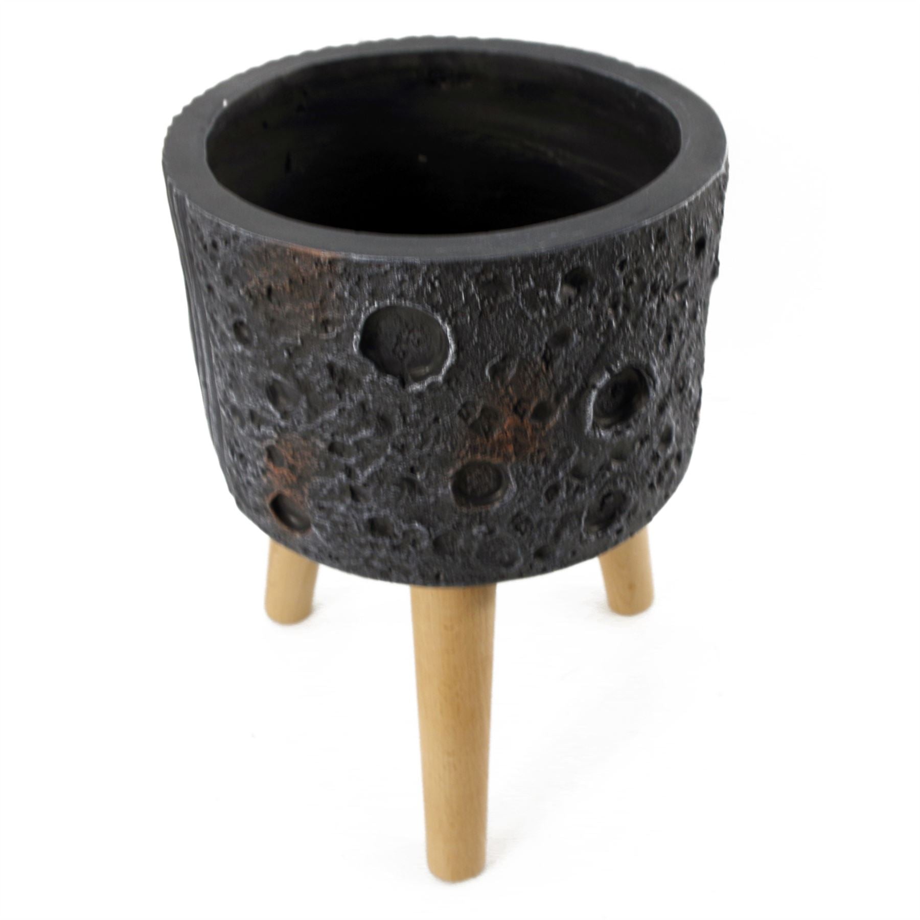 x 24cm Large Lunar Black Planter 35cm – image 4