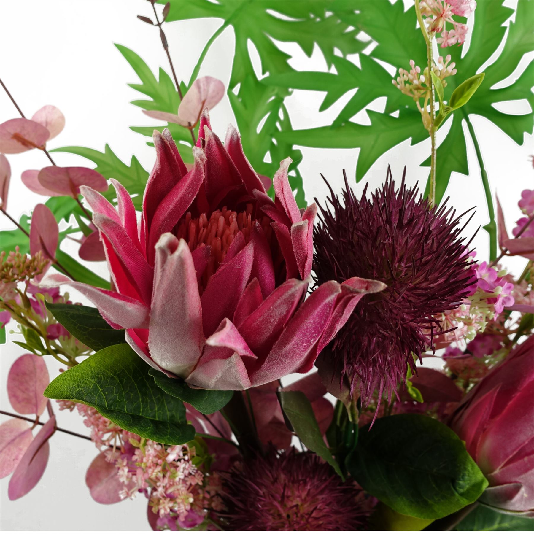 70cm Globe Thistle Purple Ball Artificial Flower Stem – image 4