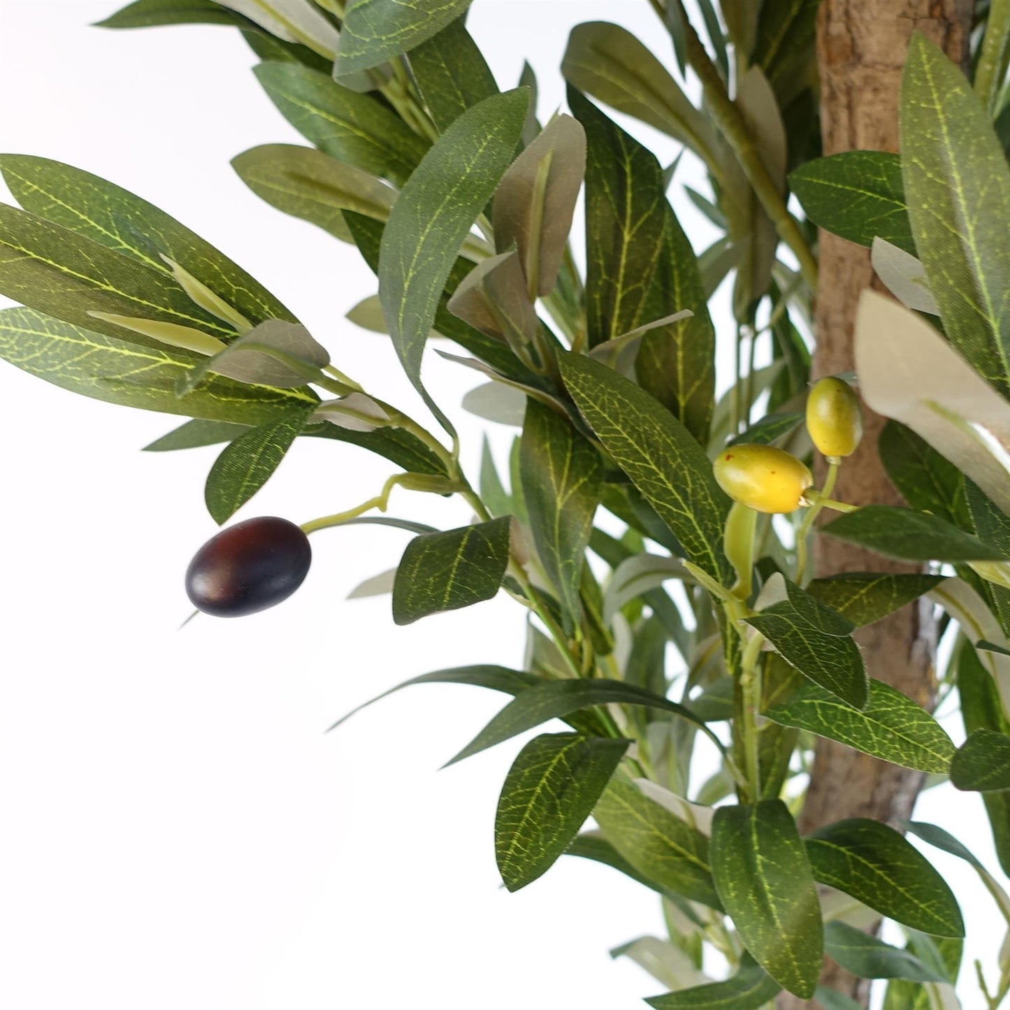120cm Artificial Natural Look Olive Tree with Wooden Trunk – image 10