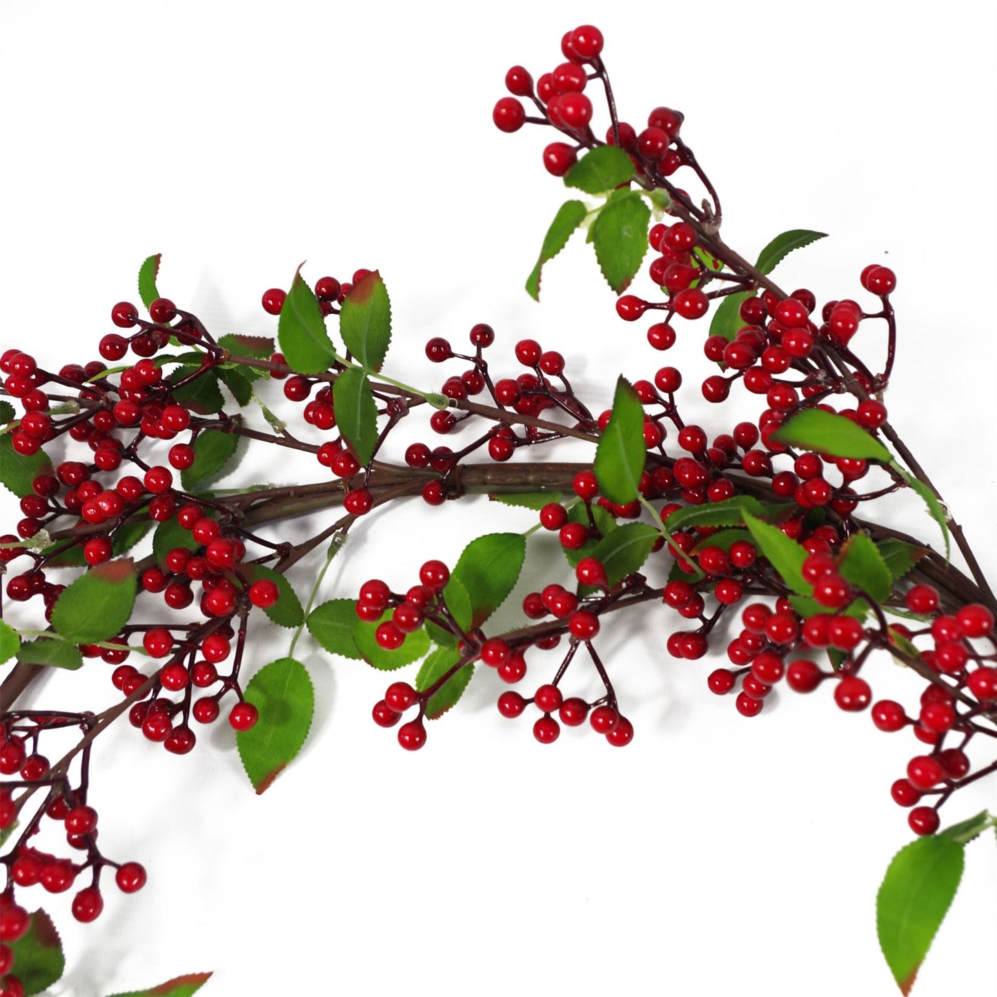 150cm Artificial Luxury Christmas Natural Red Berry Floristry Garland – image 2