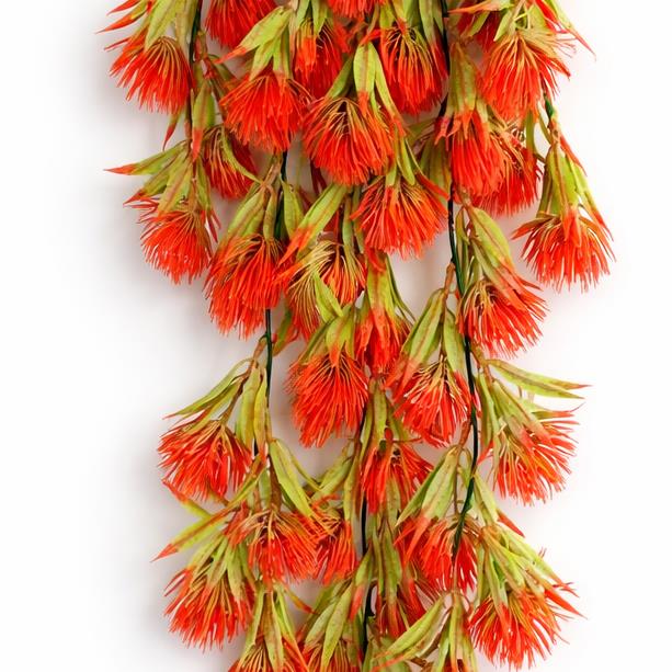 75cm Artificial Red Thistle Trailing Hanging Plant Faux Floral – image 4