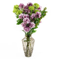 70cm Artificial Pink Carnation Display Glass Vase