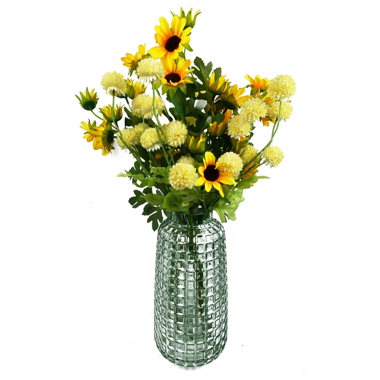 50cm Dahlia Pompom Yellow Artificial Stem – image 7