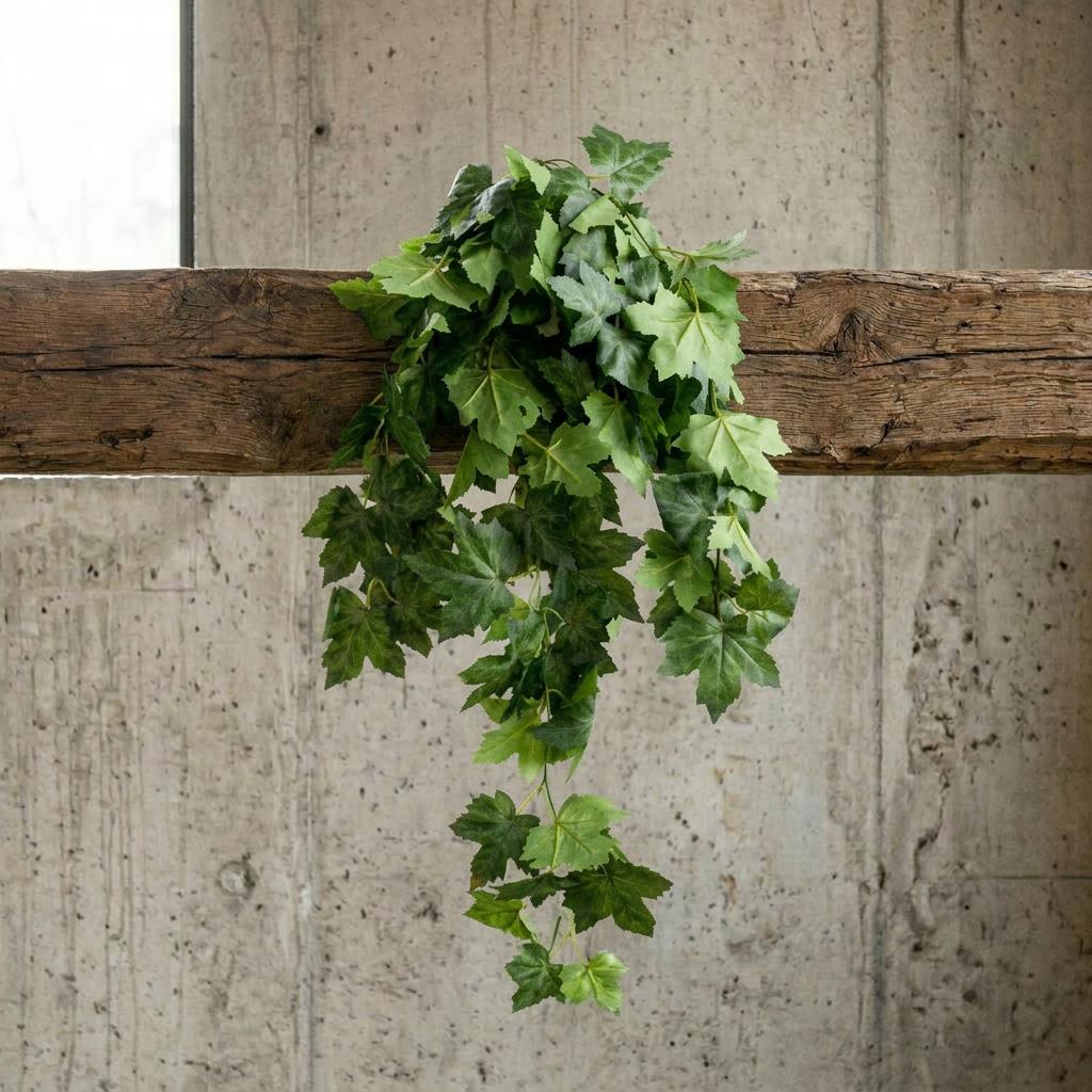 70cm Artificial Trailing Grape Ivy Plant Faux Hanging Foliage Green – image 2