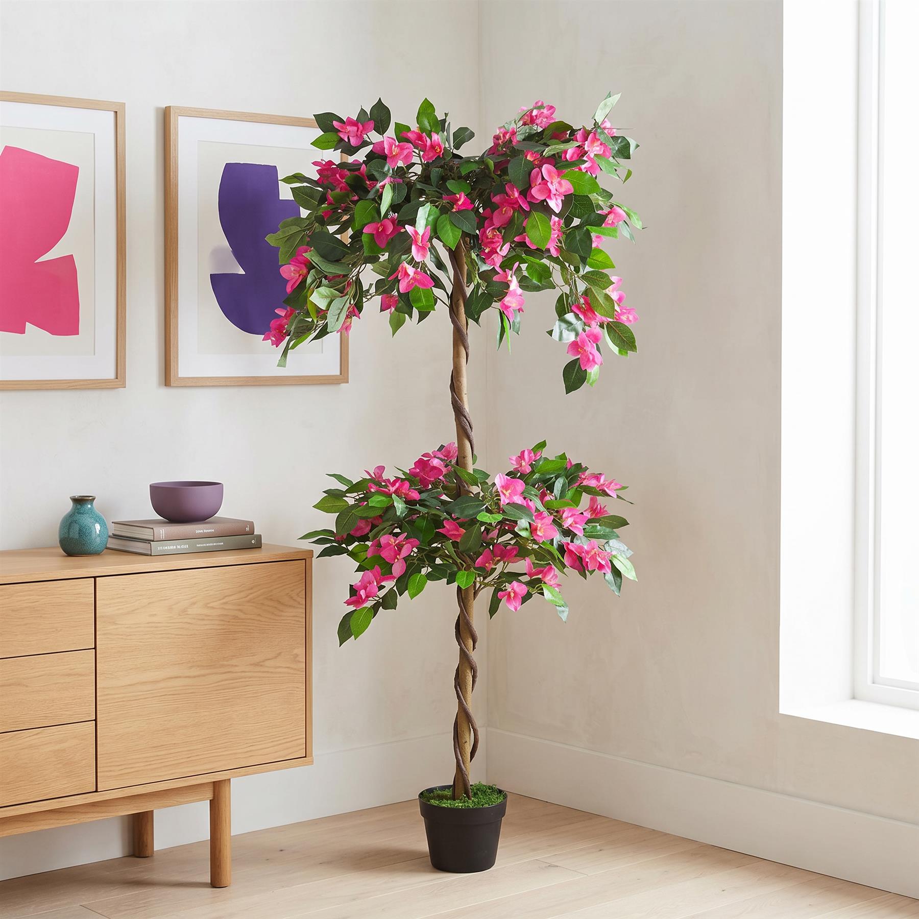 140cm EXTRA LARGE Artificial Flowering Rhododendron Bush Tree – image 3