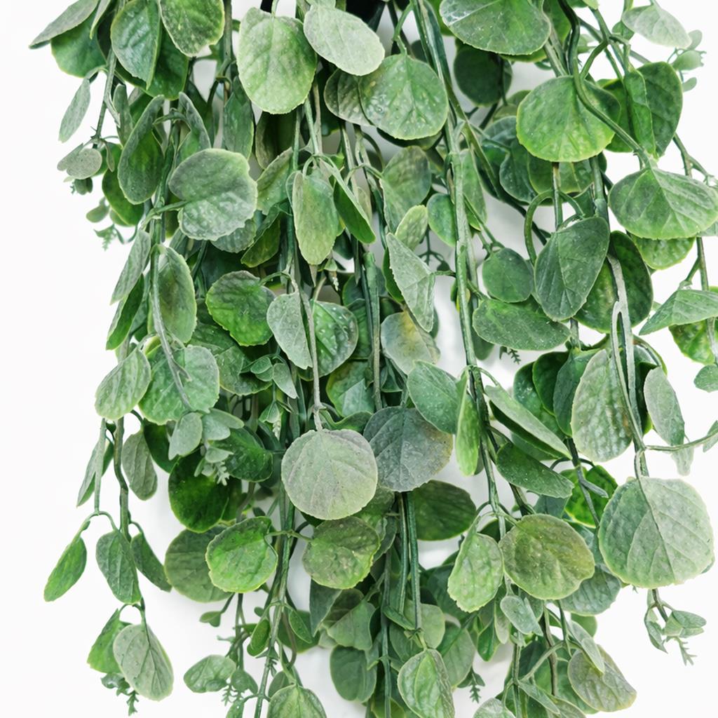 75cm Artificial Round Leaf Hanging Foliage Plant Soft Eucalyptus Green – image 3