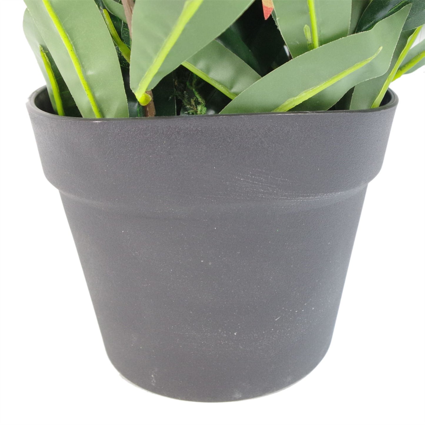 80cm Artificial Red and Green Ficus Plant – image 3