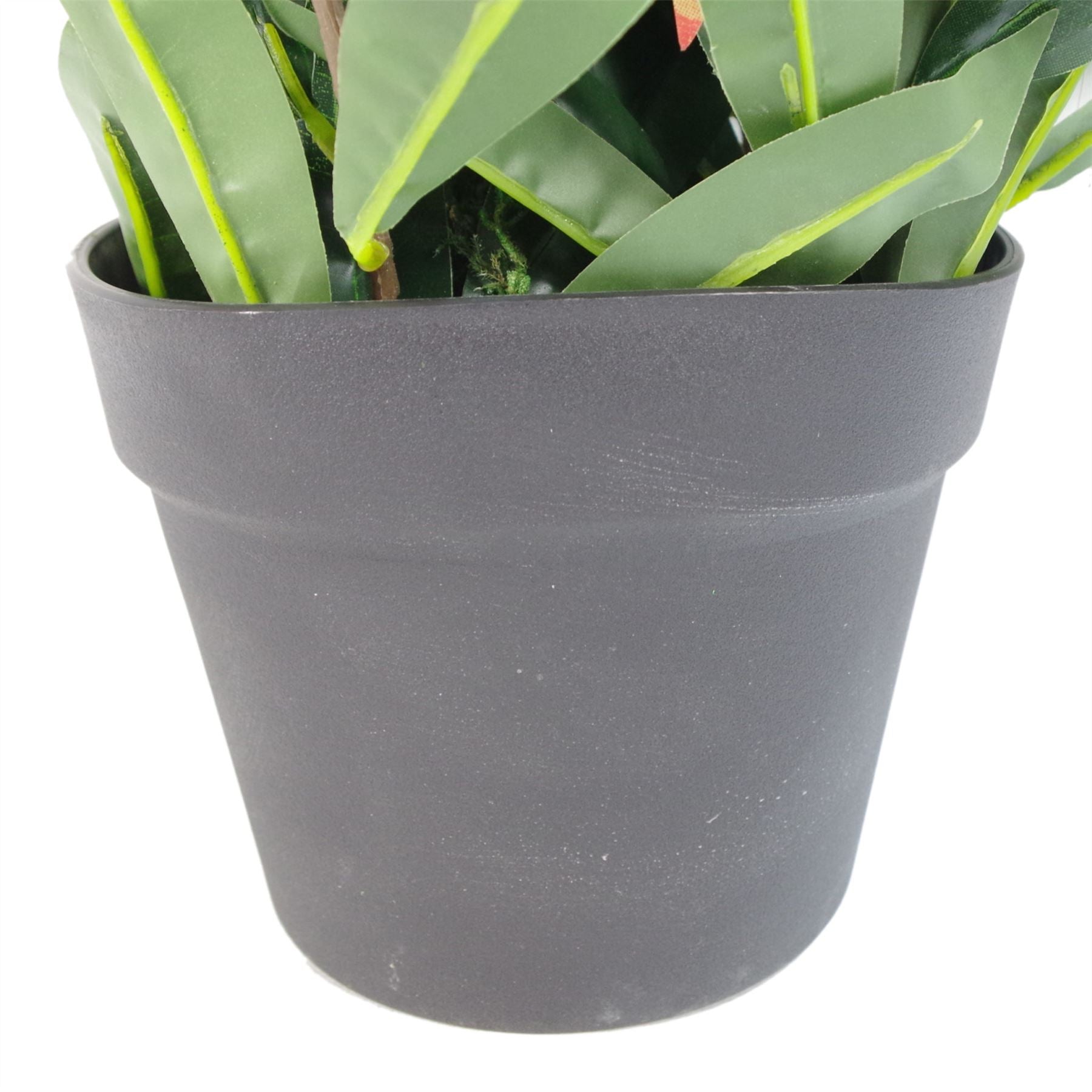 80cm Artificial Red and Green Ficus Plant – image 3