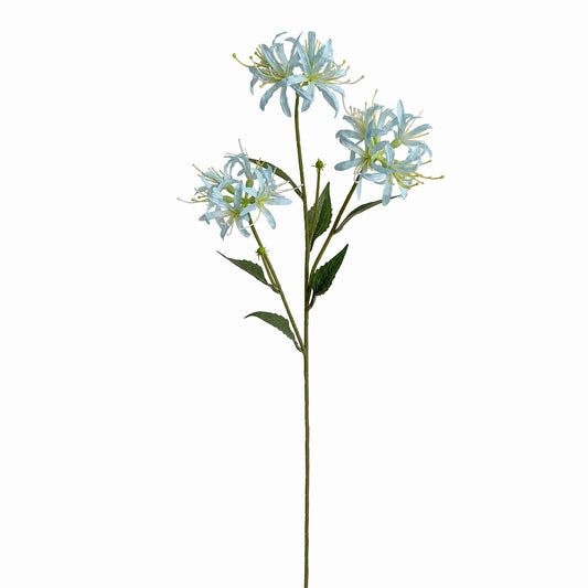 72cm Artificial Light Blue Spider Lily Stem