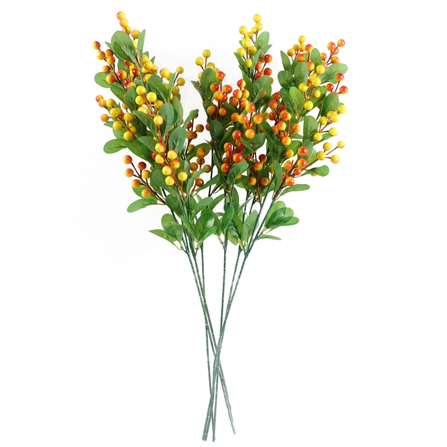 70cm Artificial Orange Berry Spray – image 6