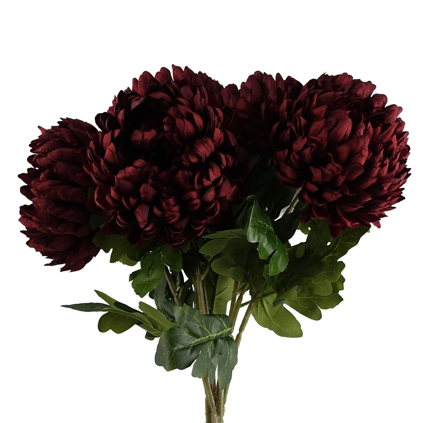 75cm Artificial Extra Large Reflex Chrysanthemum Red – image 4