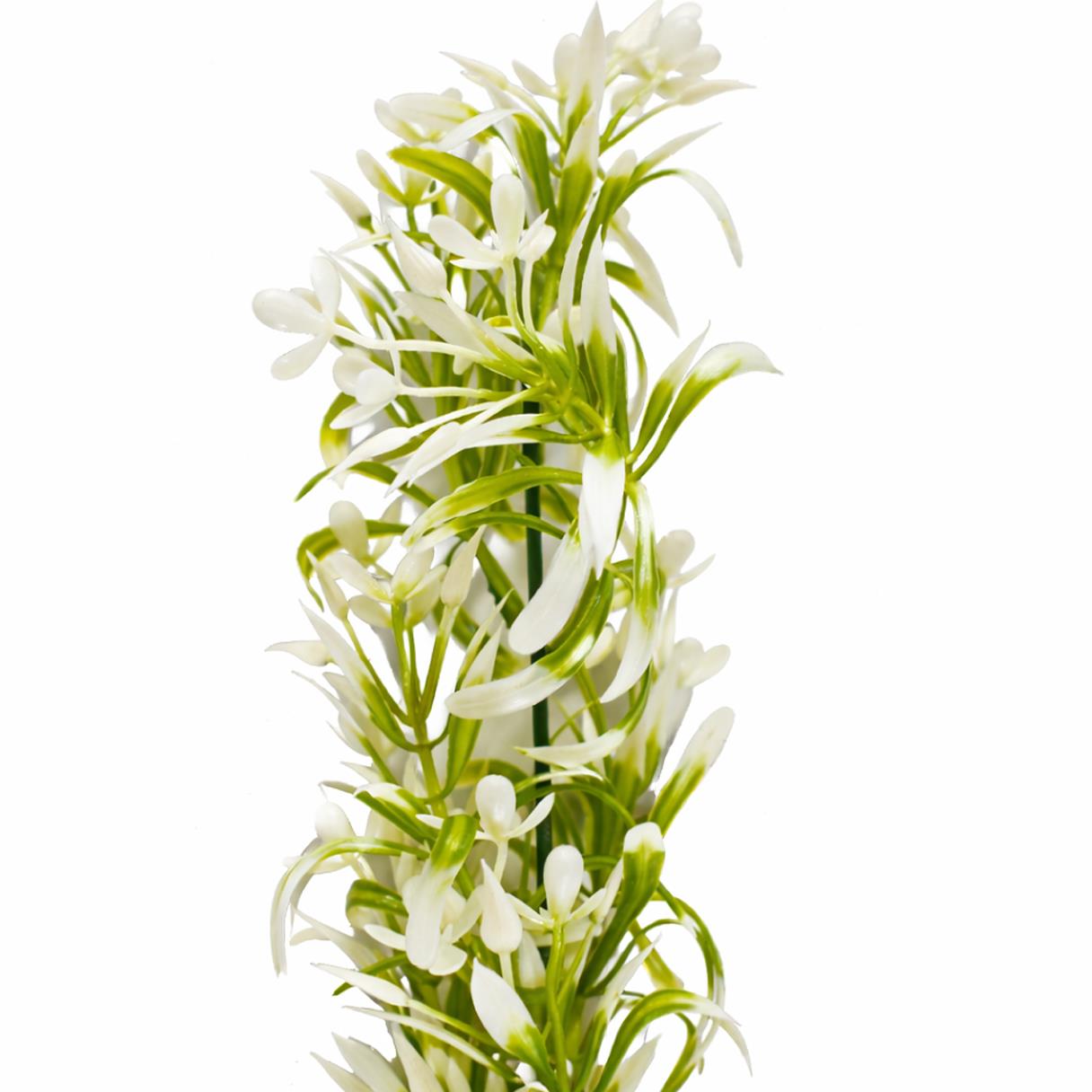 48cm Artificial White Blossom Spray Stem – image 4