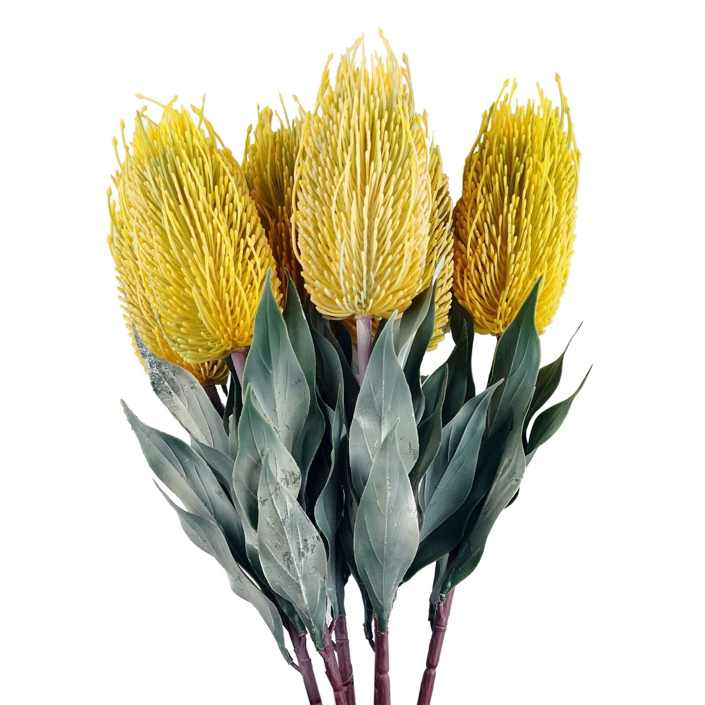 75cm Banksia Menziesii Yellow Flower Stem Artificial – image 4