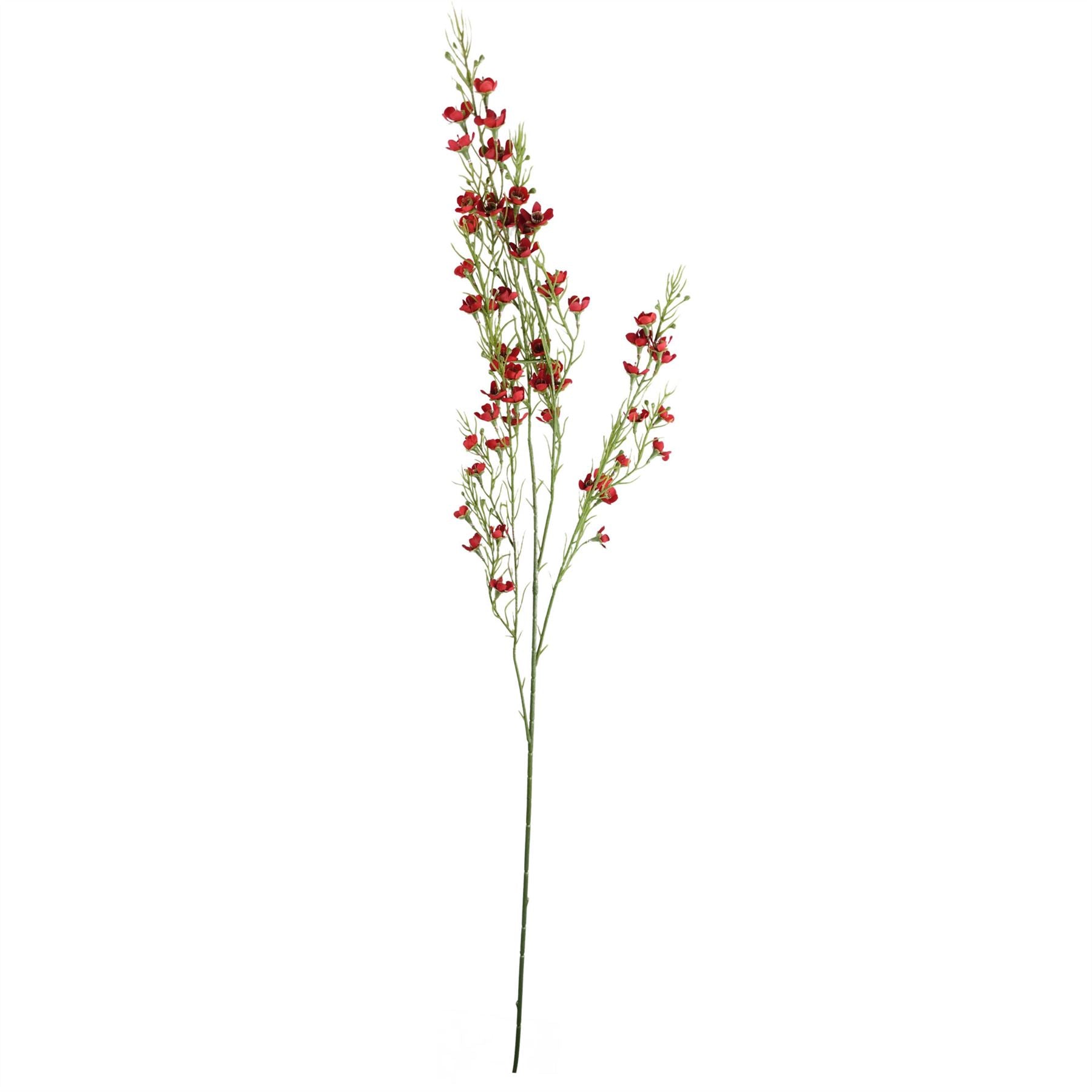 100cm Artificial Foliage with Small Flowers Red – image 2