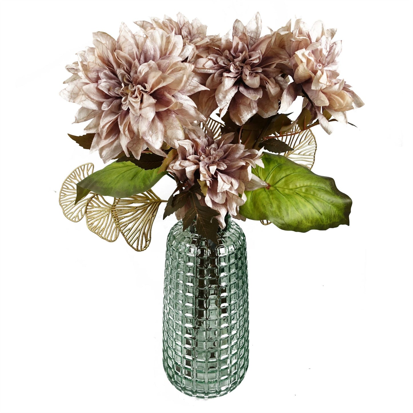 65cm Artificial Golden Leaves Flower Arrangement Decoration – image 7