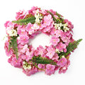 Artificial 40cm Pink Floral Blossom Wreath