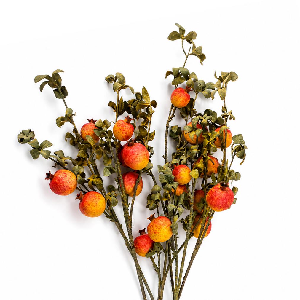 75cm Pomegranate Stem Artificial Yellow – image 5