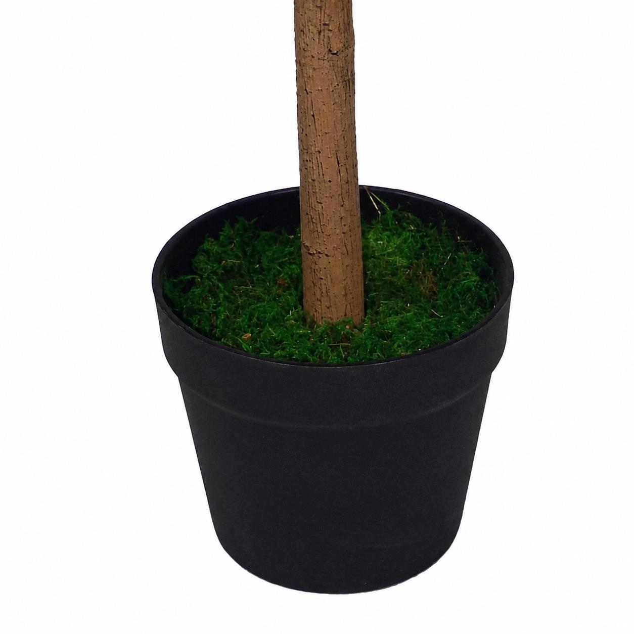 Pair of 120cm Artificial Topiary Bay Trees Pyramid Cones Extra Large – image 5
