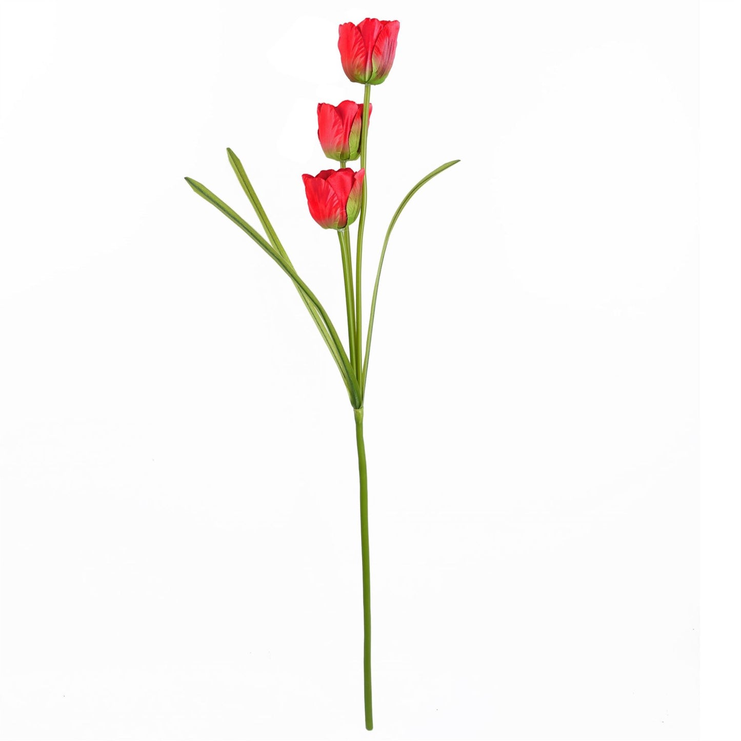 80cm Artificial Tulip Red Stem – image 2
