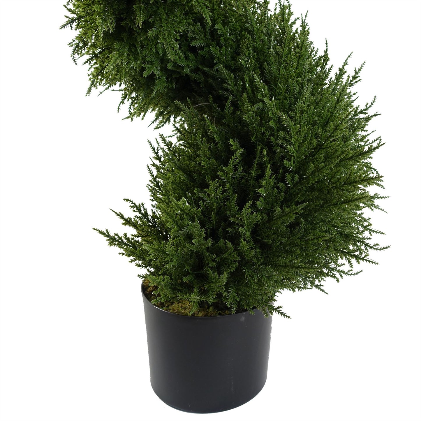 120cm Pair of Spiral Cypress Tree Artificial Topiary – image 4