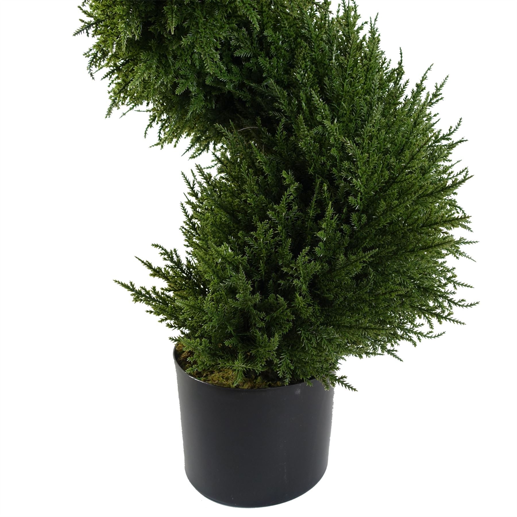 120cm Pair of Spiral Cypress Tree Artificial Topiary – image 4