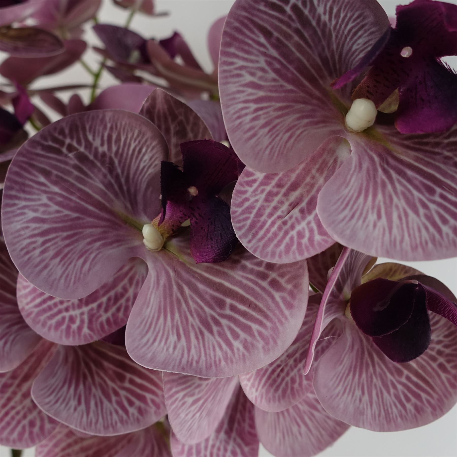 100cm Artificial Phalaenopsis Orchid Purple Stem – image 2