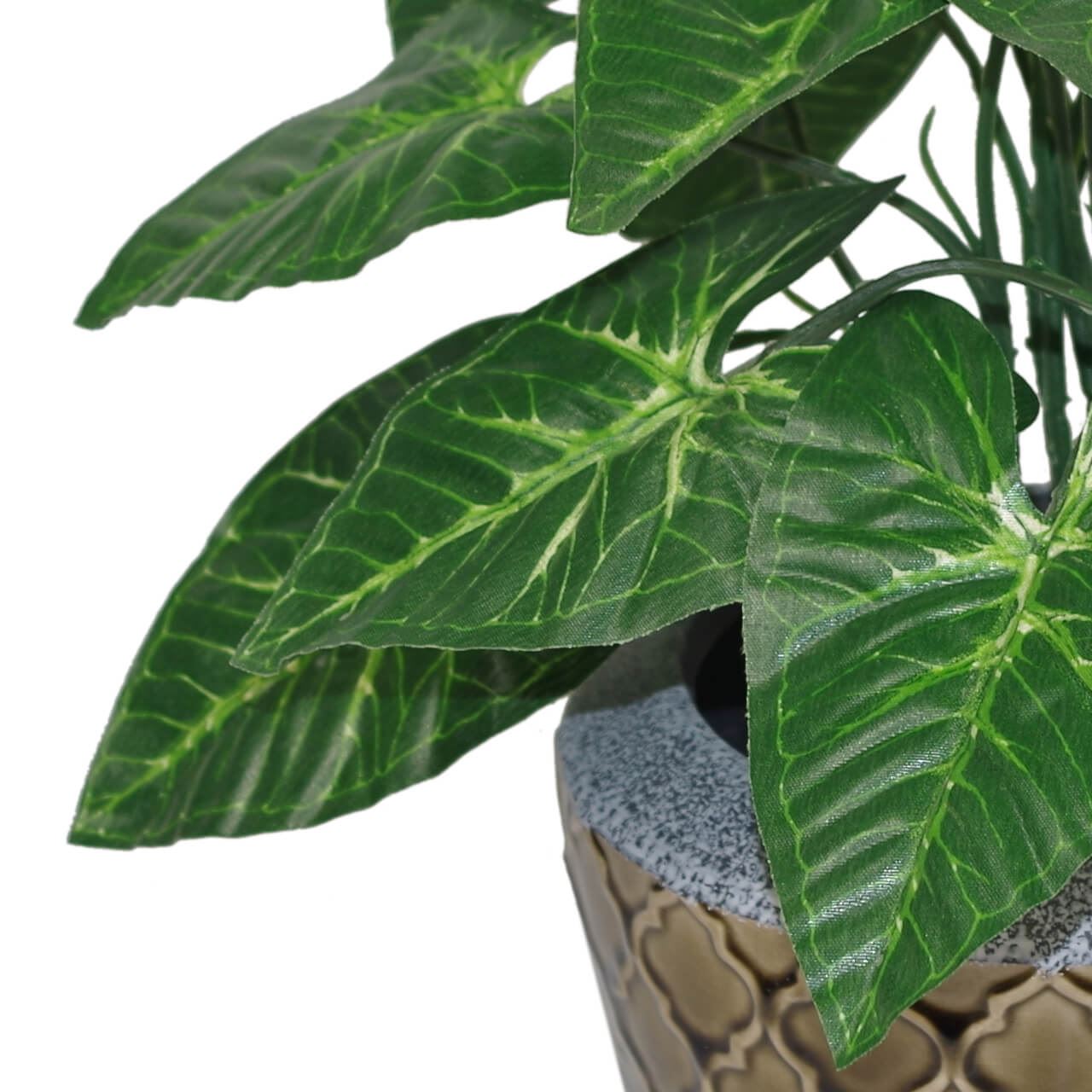 45cm Artificial Taro Plant 45cm Dark Taro – image 3